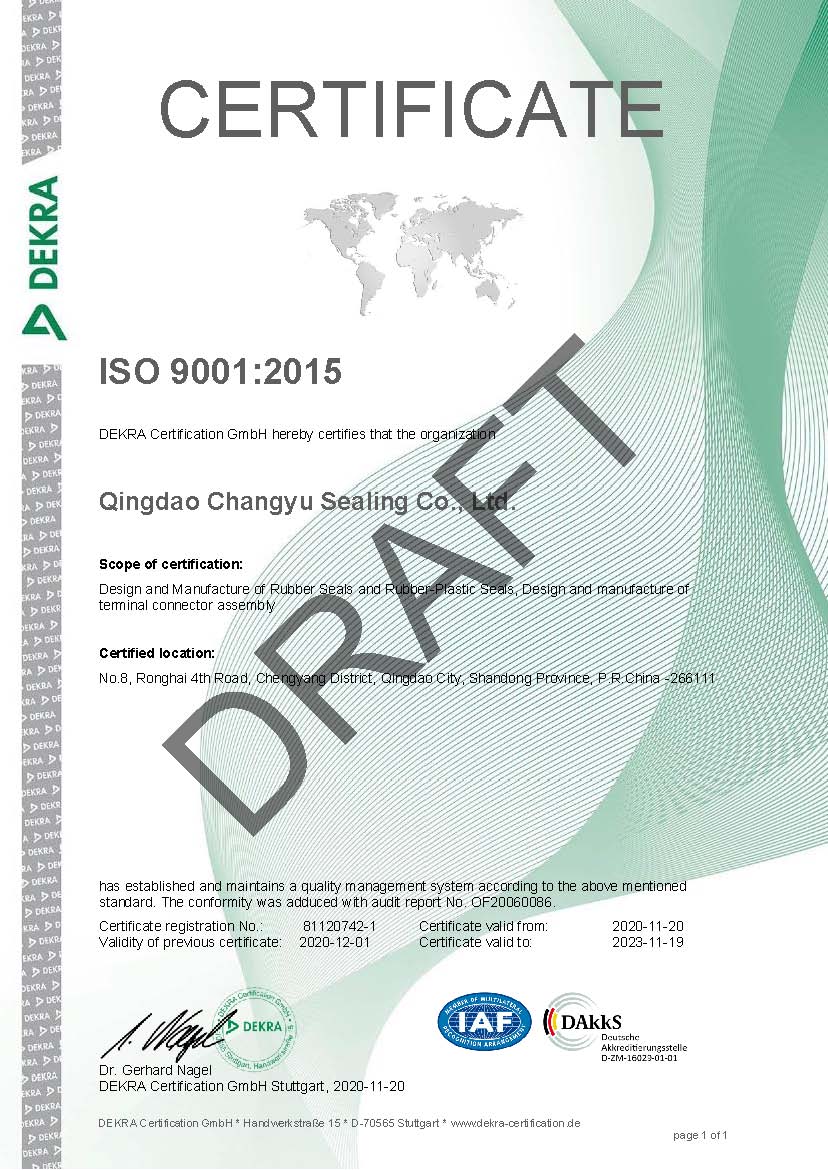 Qingdao CHY ISO9001:2015